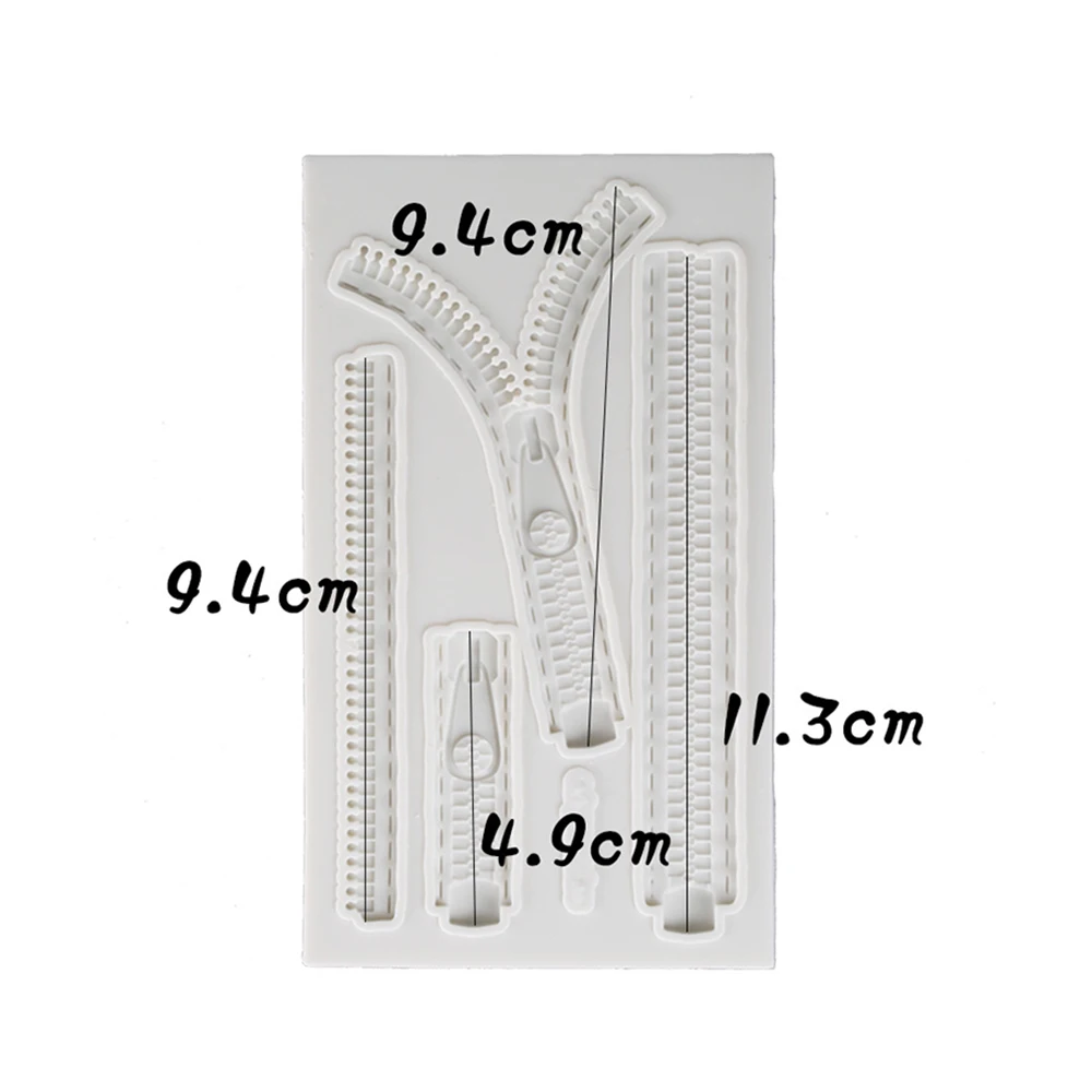 Силиконовая молния помадка плесень шоколадные конфеты Бисквитное украшение