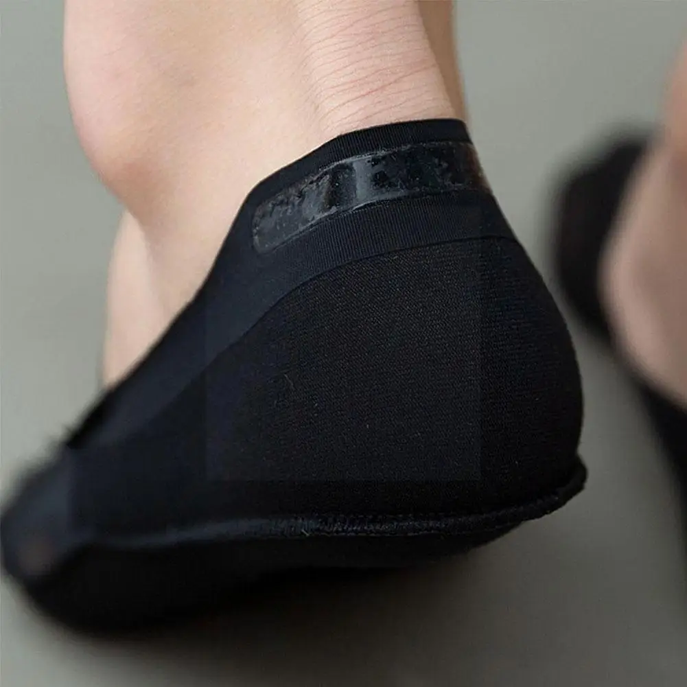 

Мужские короткие носки, летние Нескользящие силиконовые модные цветные мужские носки, повседневные чистые черные тонкие женские K8n6