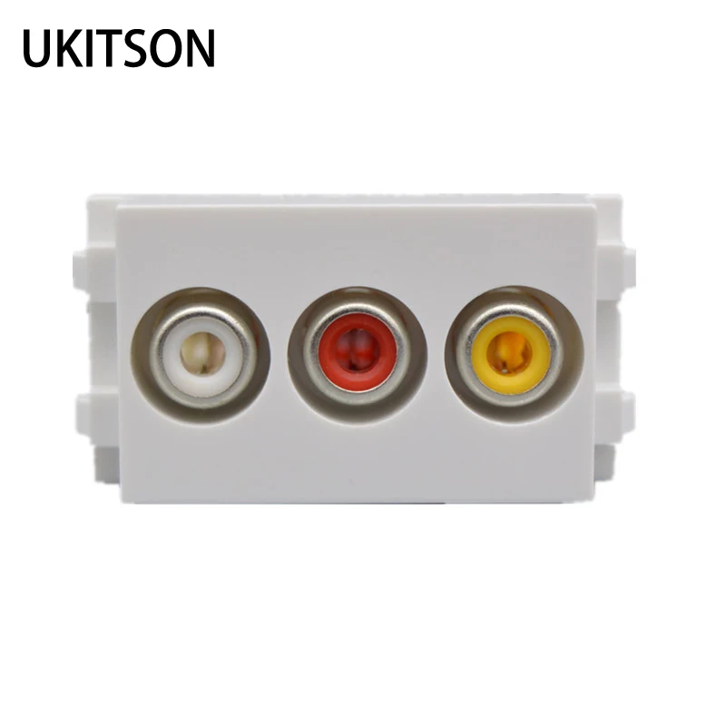 Гнездо 3RCA AV аудио видео слот композитный разъем RCA Слоты модуль для DVD PS VCR камеры