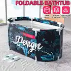 120 см Складная Ванна, двойной ненадувной охлаждающий кулер, кронштейн для ванной, бытовой портативный большой корпус для ванной для взрослых