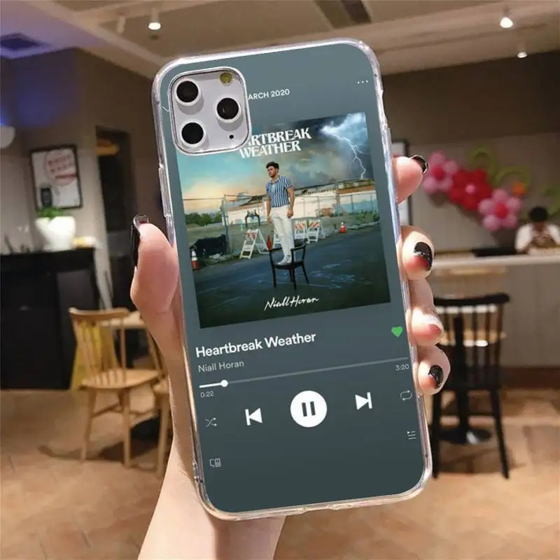 

Niall Horan Heartbreak weather Phone Case Transparent for iPhone 6 7 8 11 12 s mini pro X XS XR MAX Plus cover funda shell