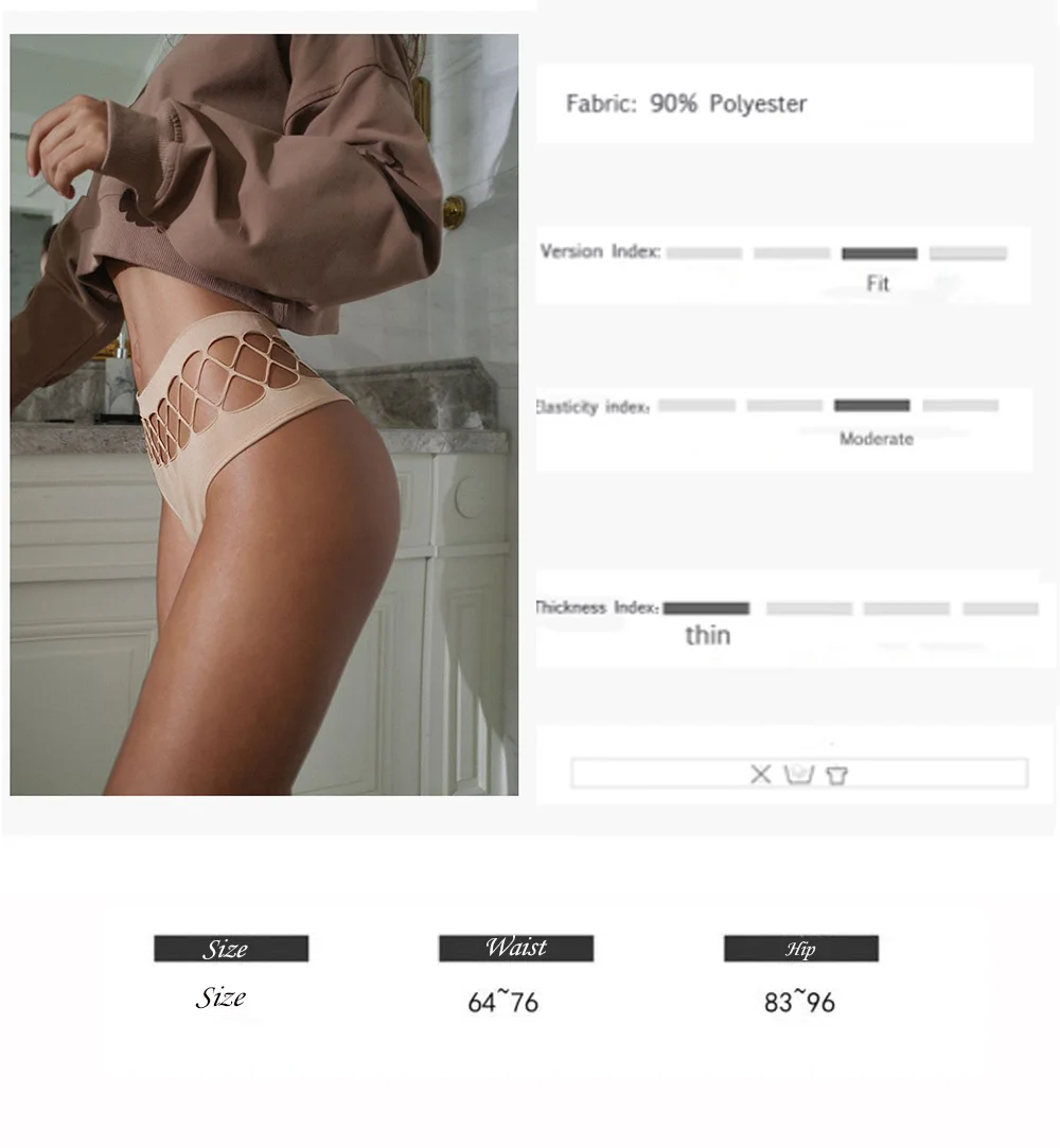 

Poblador 3Pcs/lot Sexy Women's Panties Set Underwear Seamless Hollow Out Briefs Low Waist Solid Female Sport Pants Lady Lingerie