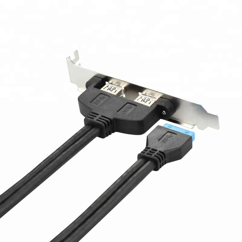 Кабель адаптер GloryStar с 20 контактным разъемом для материнской платы на двойной USB 3