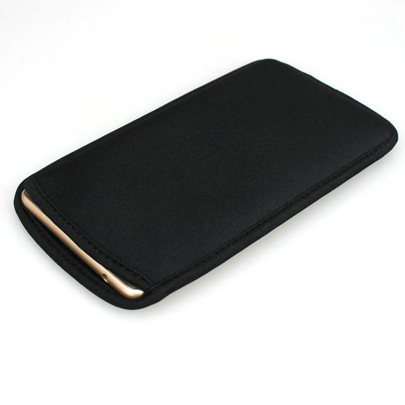 black Universal mobile phone pouch case,Smartphone Neoprene soft cover shockproof for Google for Huawei for ZTE bag