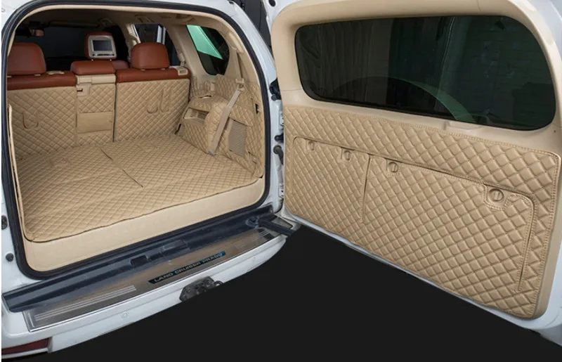 Полный Комплект ковриков для багажника автомобиля + задней двери Toyota Land Cruiser Prado 150