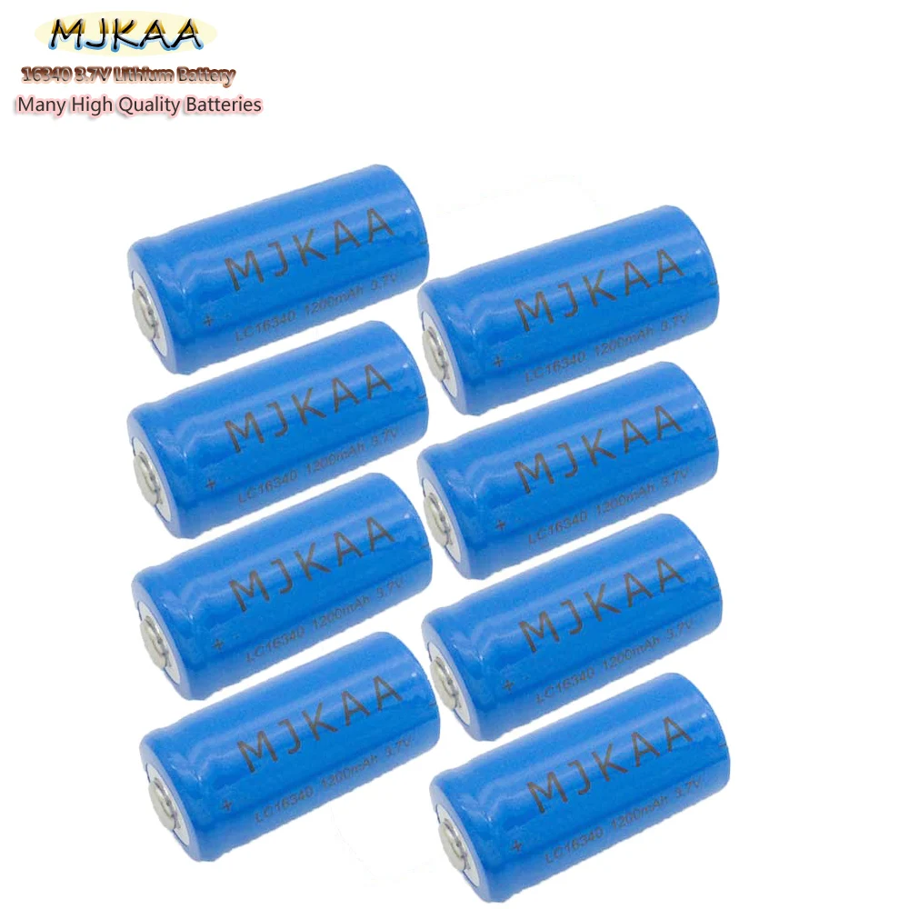 Цена по прейскуранту завода 8 шт 3 7 V 1200MAH Cr123a Аккумуляторная батарея 16340