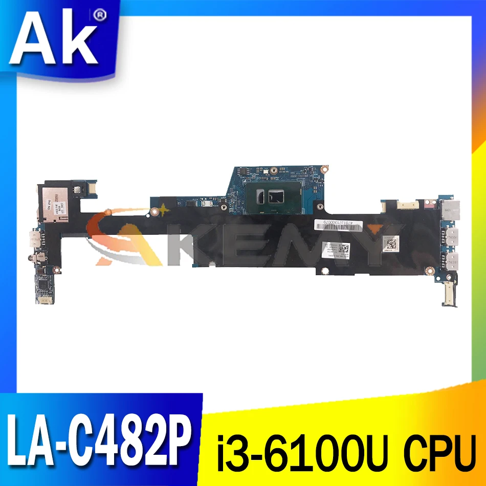 

833504-001 833504-601 For HP X360 13-D i3-6100U Notebook Mainboard LA-C482P SR2EU DR3 Laptop motherboard