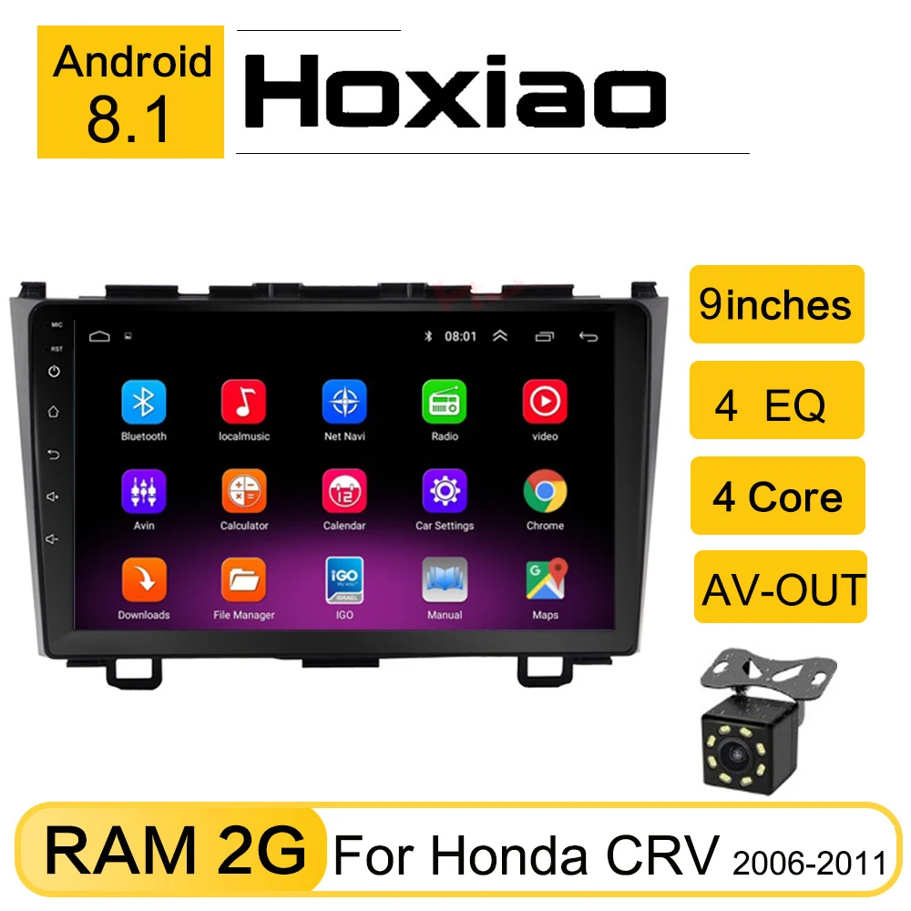 Автомобильный мультимедийный плеер Android 8 1 для Honda CRV CR V 3 2006 2011 2007 2008 2009 WiFi стерео HD