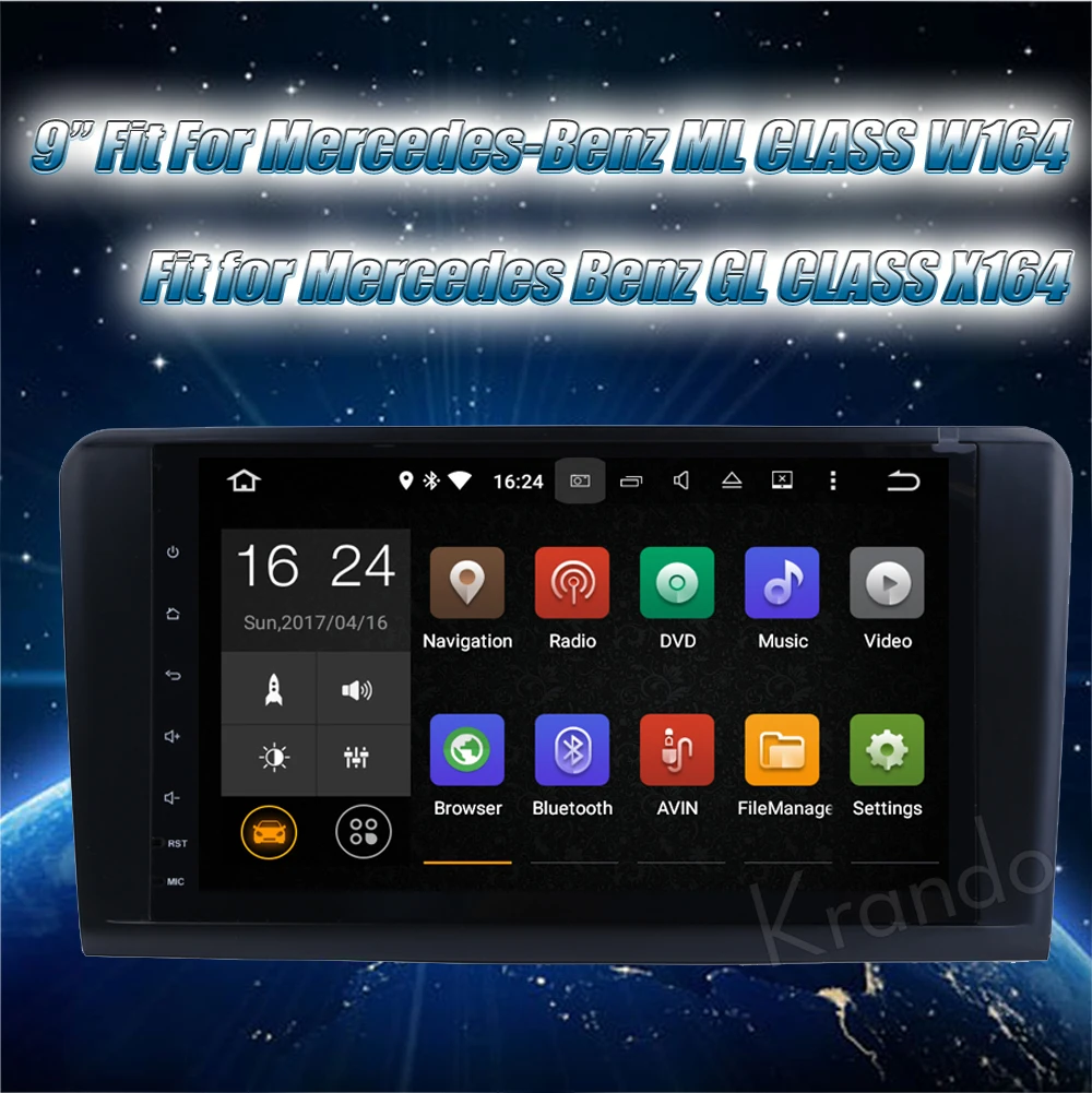Автомагнитола Krando 9 дюймов (без dvd) Android 10 0 gps-навигация для benz GL X164 ML W164 ML300 ML320 ML350