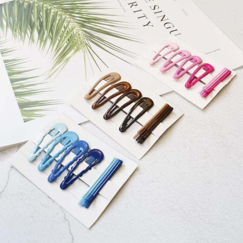 Детская заколка для волос 8 шт./компл. металлические заколки карамельных цветов