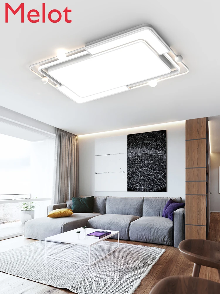 

2021 New Top Light LED Lamp in the Living Room Simple Modern Atmosphere Household Rectangular Ceiling Headlight Bedroom Lamps