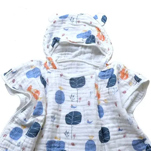 Муслиновое хлопковое детское банное полотенце пляжное накидка с рисунком Ins для