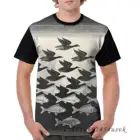 Футболка с забавным принтом для мужчин и женщин, Повседневная рубашка с коротким рукавом, Скай и вода, I-маурит, кукурузь