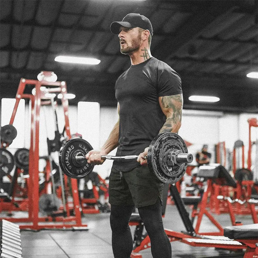 Футболка мужская быстросохнущая камуфляжная тенниска для тренировок в