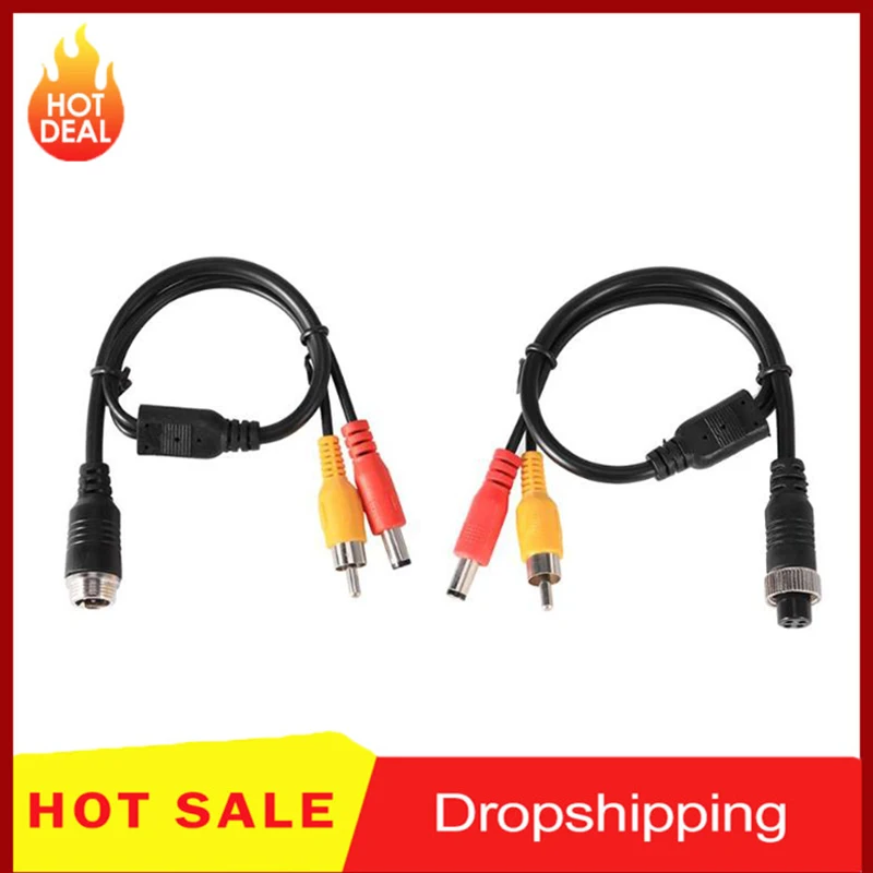 Удлинительный кабель переходник с 4 контактной головкой Мама/папа на RCA папа