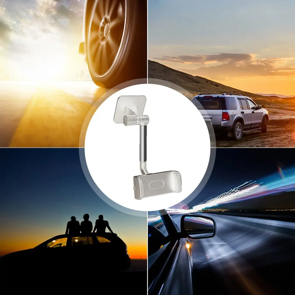 

360 Degrees Car Rearview Mirror Mount Phone Holder For iPhone 12 GPS Seat Smartphone Car Phone Holder Stand Adjustable Support