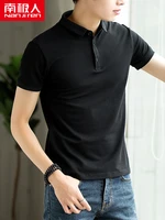 short sleeved t shirt mens polo collar pure cotton summer new clothes mens polo shirt ice silk collared half sleeve t shirt