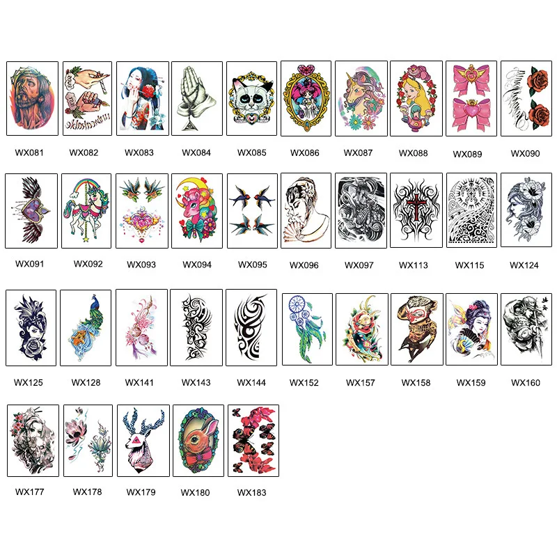 Рука Временные татуировки стикер галстук-бабочка мужчины и женщины тату Цветок