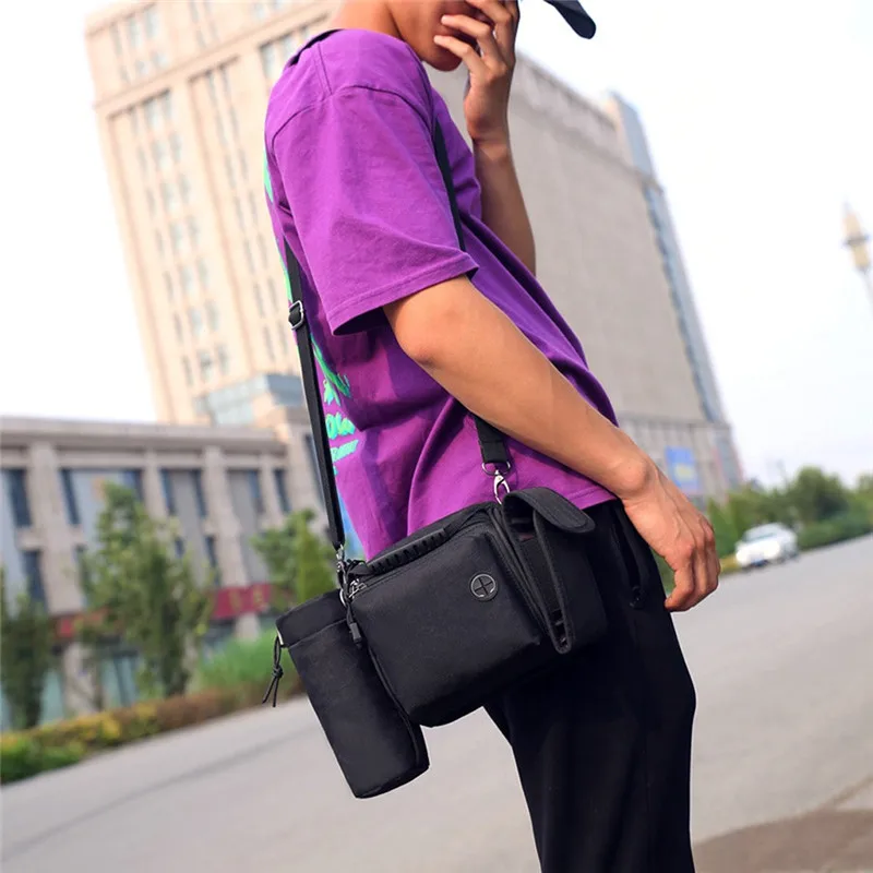 Многофункциональная холщовая нагрудная поясная сумка для женщин в стиле ретро