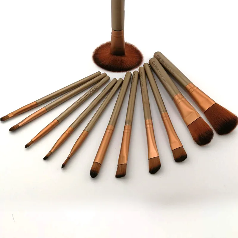 

Beauty Tool Kit 12Pcs Makeup Brushes Set With Tin Box Powder Foundation Eyeshadow Eyeliner Make Up Brushes
