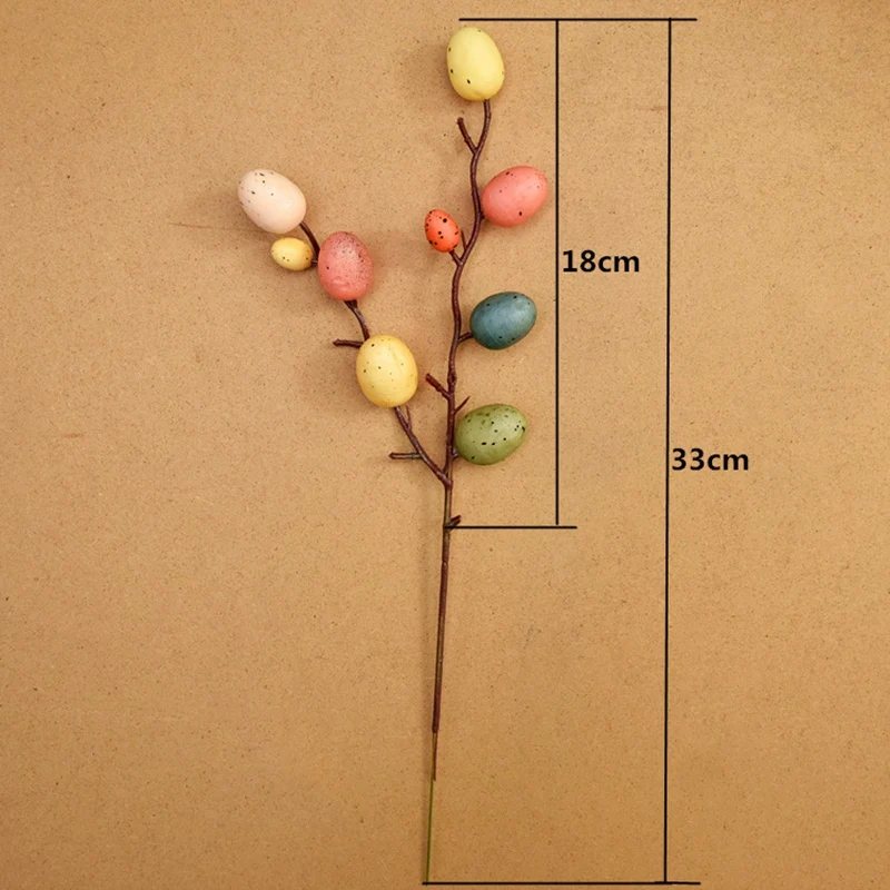 8 шт пасхальное яйцо дерево декор креативная ветка с росписью яйца украшение