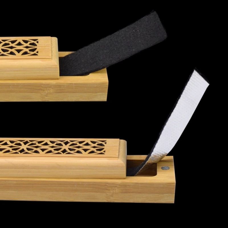 Ретро натуральный деревянный резной цветок ладан курильница Joss-stick вставленный