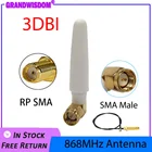 GRANDWISDOM 12 шт. 868 МГц антенна 3dbi sma штекер 915 МГц lora антенный модуль lorawan ipex 1 SMA Женский Удлинительный кабель