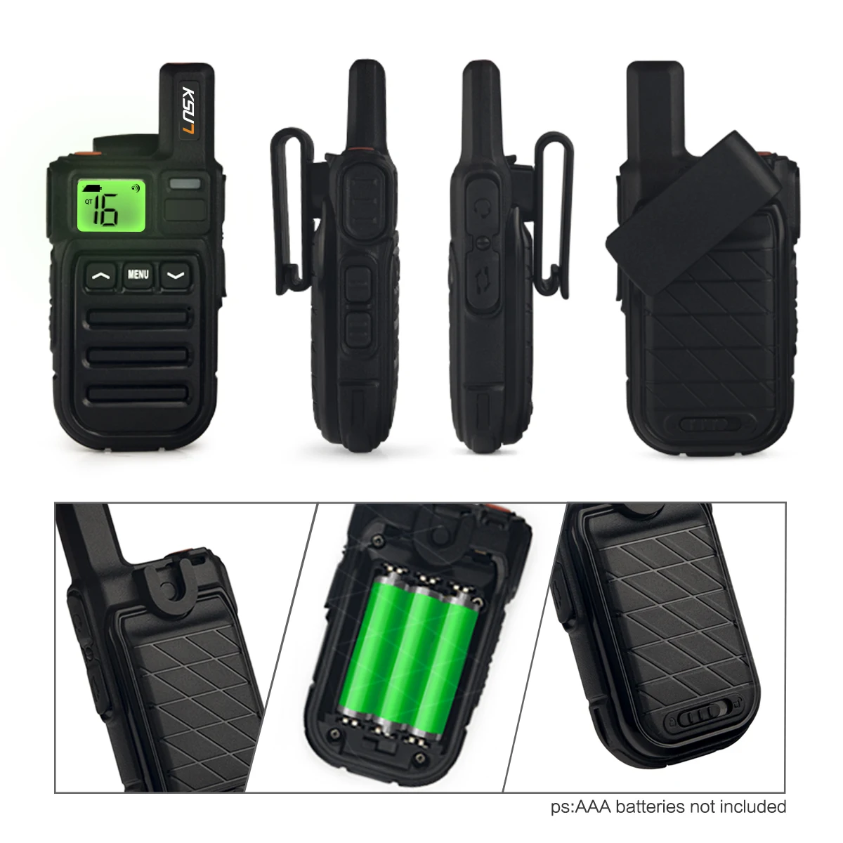 1 или 2 шт. KSUN GZ10 Mini PMR рация 446 радио FRS PTT Двусторонняя для отеля ресторана