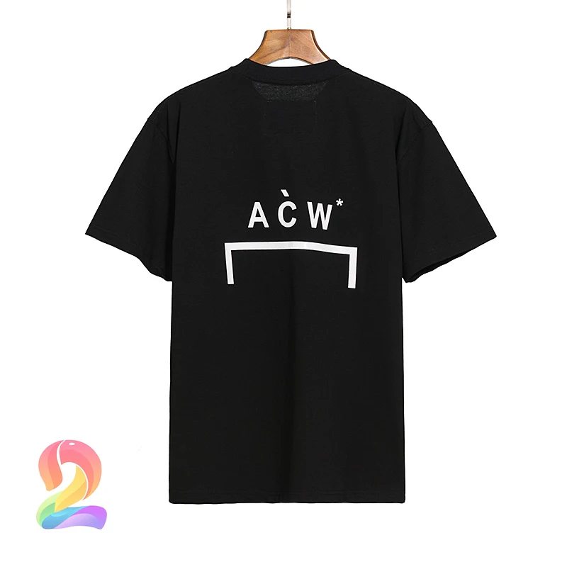 

Men's Clothing ACW Black Pocket Decoration T-shirt Summer High Quality Round Neck Tees ACW Fashion Casual Women's T Shirt