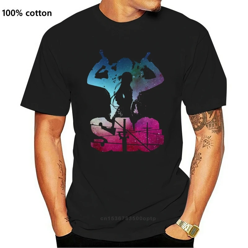 

Sword Art Online T Shirt Sao T-Shirt Fun Casual Tee Shirt 100 Percent Cotton Short-Sleeve Printed Male Plus Size Tshirt