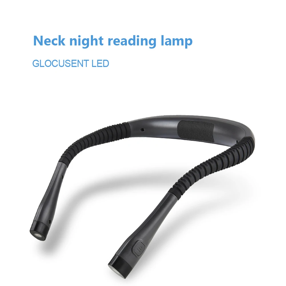 

LED USB Reading Lamp Neck Book Light Rechargeable HandsFree for Knitting Camping Repairing Lighting Device