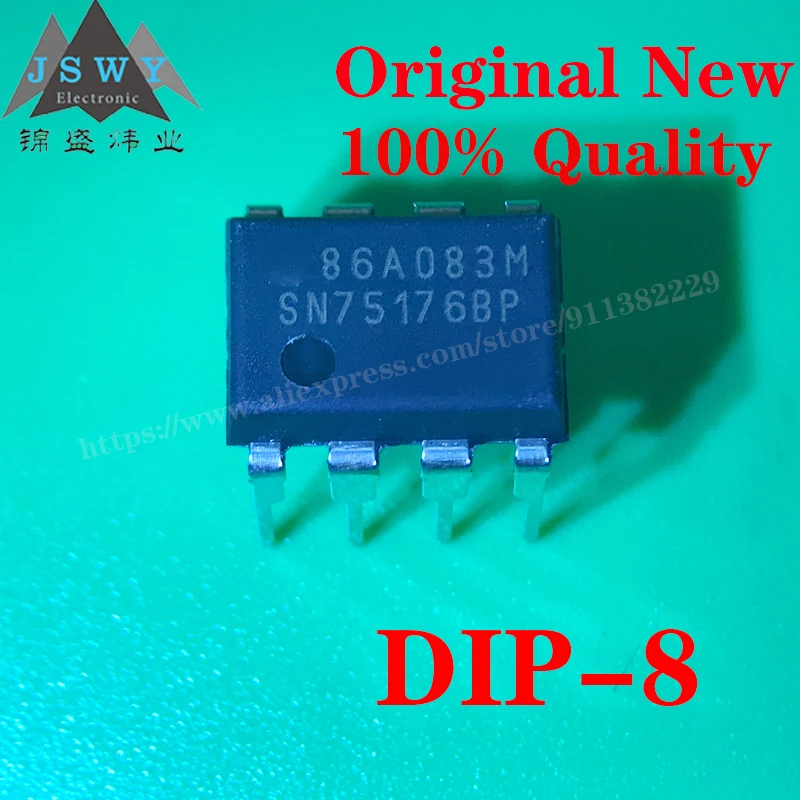 10pcs N75176BP DIP hqp DIP8 RS-422/RS-485 interface IC Bus Diff
