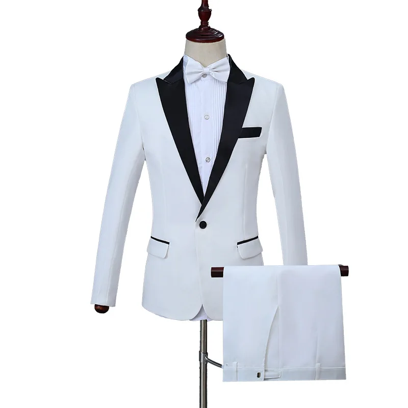 

Men's Casual Suits Slim Fit 3 Piece Prom Tuxedos Shawl Lapel Double Breasted Vest Blazer Pants Grooms Wedding Party 2021