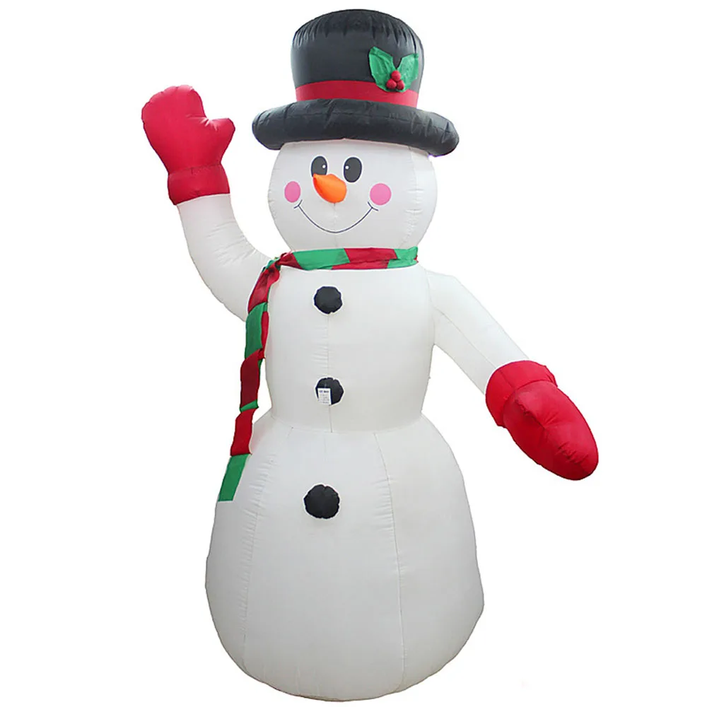 LED Snowman 2.4M / 1.8M Inflatable Snowman with LED Light Child Christmas Toy Winter Christmas Ornament Party Decoration Snowman