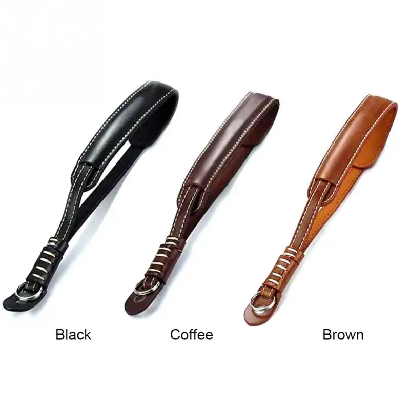 

PU Leather Camera Hand Strap With Quick Release Plate Camera Strap For Sony SLR DSLR Cameras Accessories Black Brown Coffee