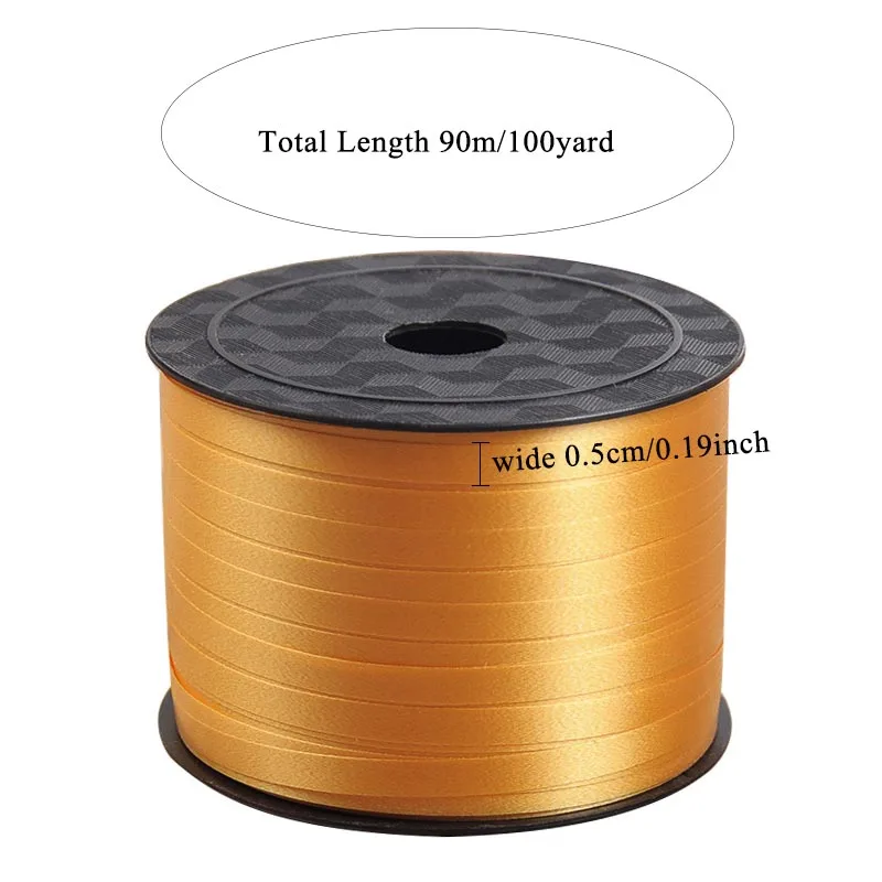 

Hot Sold New 1 Roll 5MM 100 Yards Balloon Ribbon DIY Wedding Gifts Packing Ribbon Rope Balloon Strings for Party Decoration