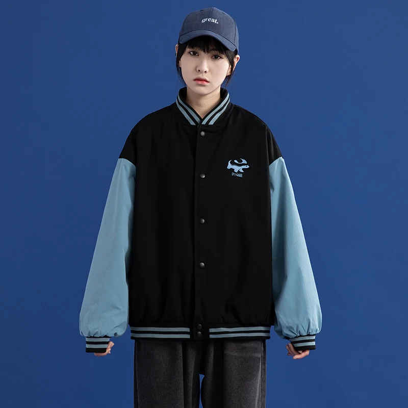 

New Women Jacket Patchwork Jacket Women Spring And Autumn Bomber Jacket Casual Loose Baseball Women's Windbreaker 2021 Korean