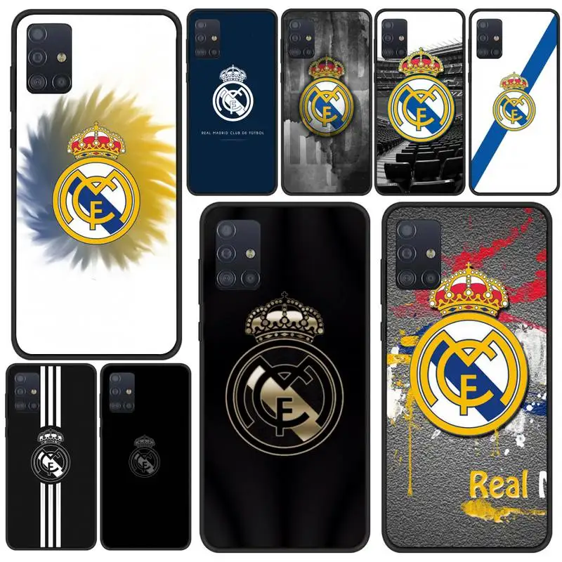 

Cover Real Madrid Club GreyGold Phone Case For Samsung A6 A7 A8 A9 A10 A30 A40 A50 A70 A10S A20S 2018 Cover Fundas Coque