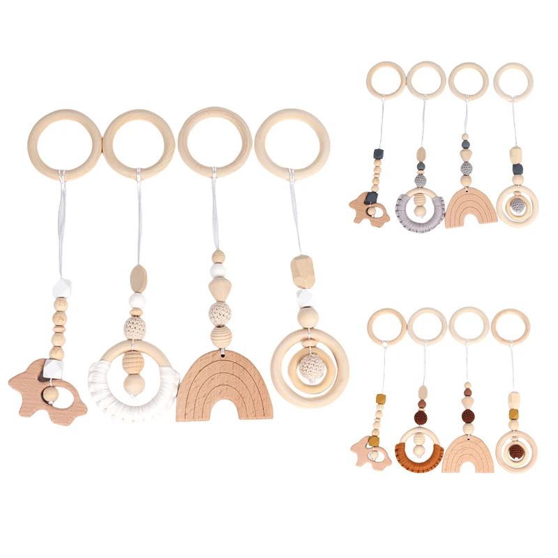 

Baby Game Fitness Device Pendant Wooden Kids Activity Toy Pendant Toy Room Decoration For Home Nursery Hotel