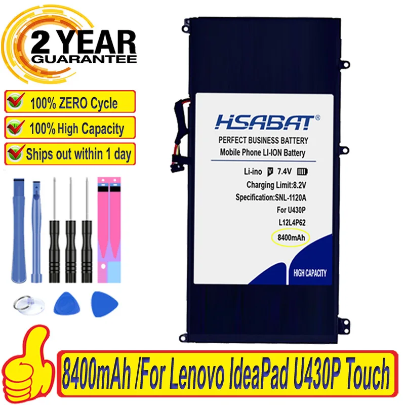 Аккумулятор для ноутбука Lenovo IdeaPad U430P Touch U430 U430p U530 U530P 100% мАч 8400|Аккумуляторы