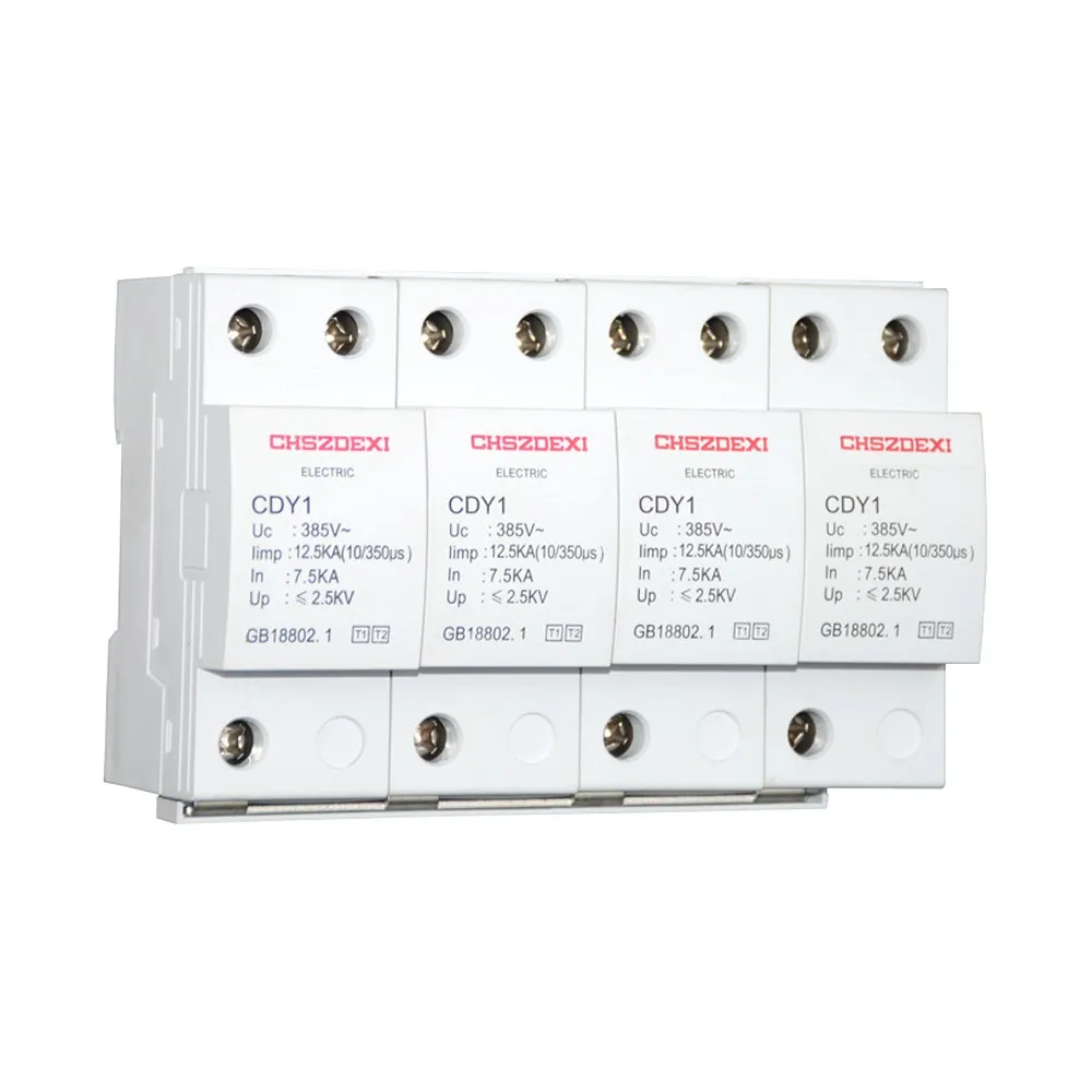 

380V House Surge Protector Protective Low-voltage Arrester Device 4P L-ightning Protecting Device