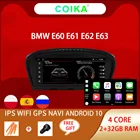 Автомобильный радиоплеер с экраном 8,8 дюймов на Android для BMW E60 E61 E62 E63 E90 E91 E92 E93 WIFI 2 + 32 ГБ BT IPS сенсорный экран GPS навигатор Carplay