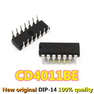 10PCS CD4011BE DIP14 CD4011 DIP 4011BE DIP-14 new and original IC Support recycling all kinds of electronic components