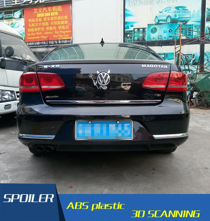 Спойлер для North VW passat B7 спойлер из АБС материала заднего крыла автомобиля задний