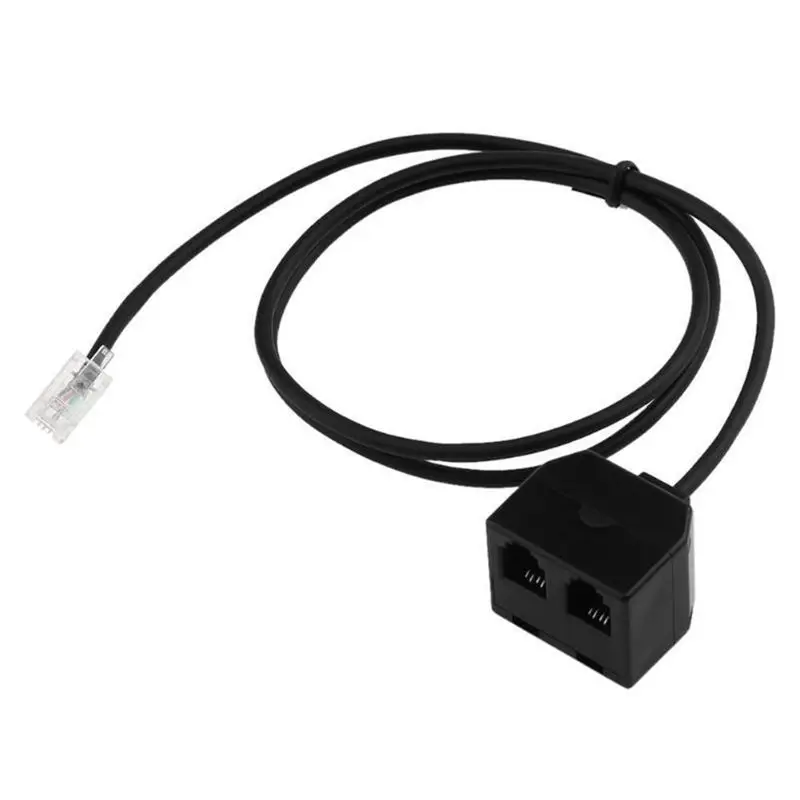 AAAE Top RJ9 4P4C Мужской Двойной Женский соединитель портов Телефонный Кабель адаптер