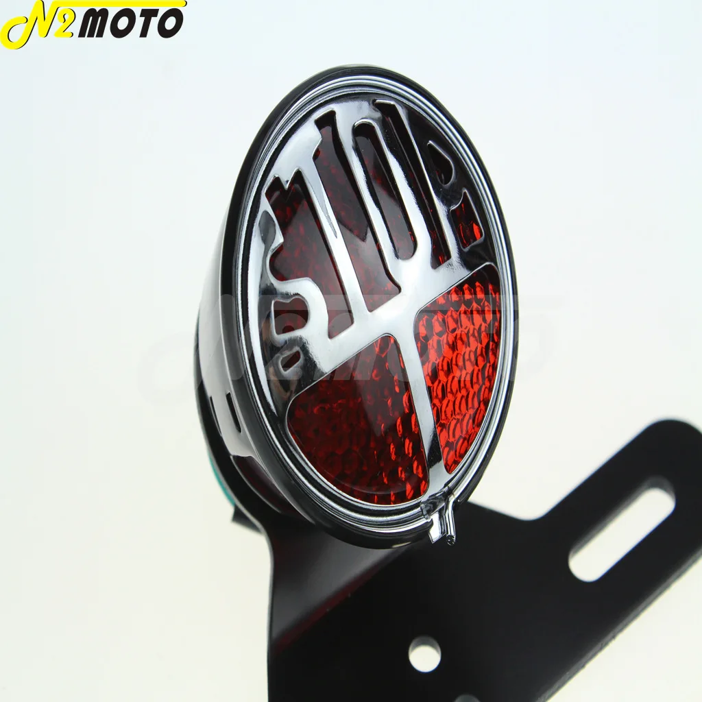 Винтажный задний светильник рь для мотоцикла стоп сигнал фонарь номерного знака