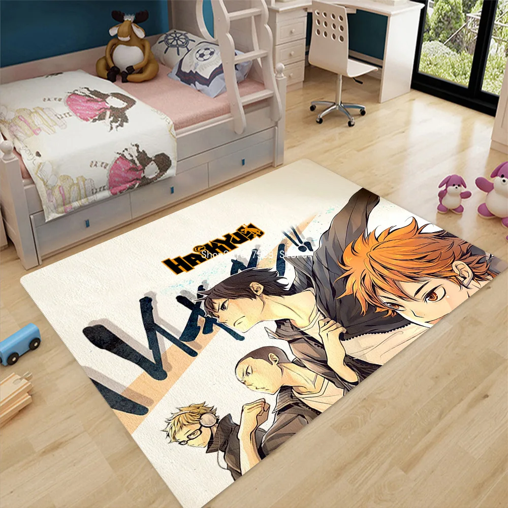 

Anime Volleyball Teenager Floor Mat Living Room Coffee Table Bedroom Room Kids Play Soft and Comfortable Carpet Bathroom Rug