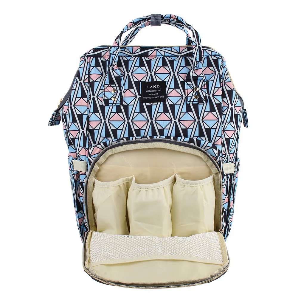 Сумка-рюкзак LAND для подгузников для мамы, большая водонепроницаемая сумка для мамы и коляски.