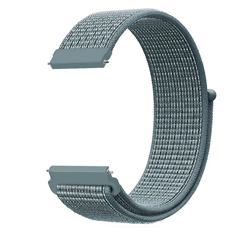 Celestial Teal 20 мм 22 мм часы нейлоновый ремешок для Huami Amazfit BipSport петля ремешок для Huami Amazfit GtR 47 мм 42 мм ремешок/Stratos/Pace - Цвет ремешка: Celestial Teal