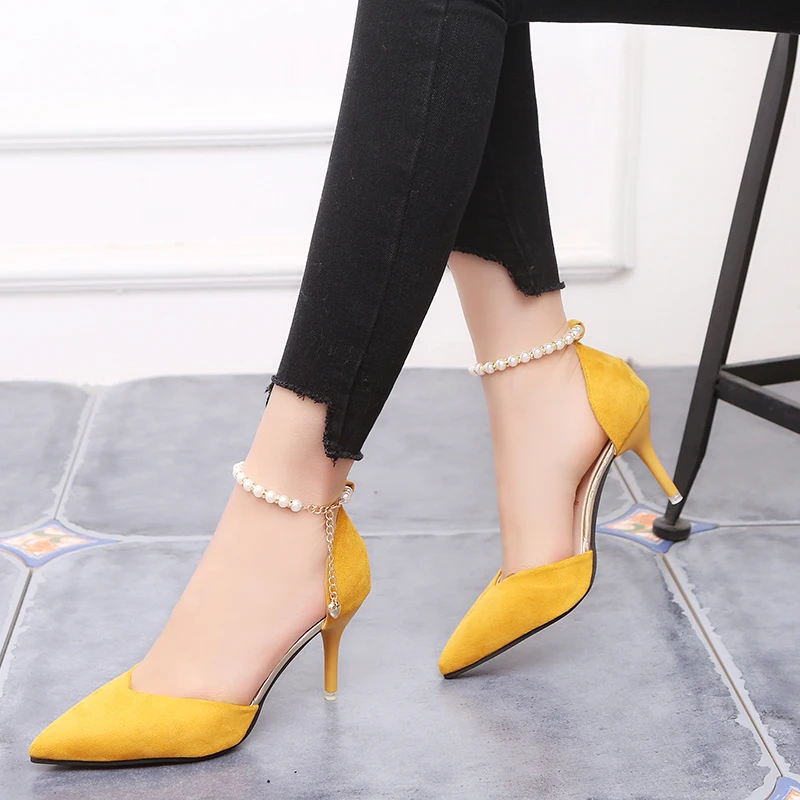 Женская обувь Модные пикантные открытые сандалии Летняя дышащая в Корейском